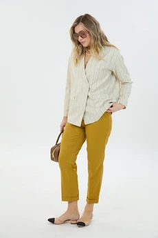 Костюм брючный 1780145 полоска льняная LM (Лаборатория моды)