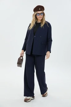 Костюм брючный 178048 синяя полоска LM (Лаборатория моды)