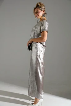 Костюм брючный 180143 бежевый шиммер LM (Лаборатория моды)