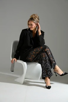 Костюм брючный 43040 черный LM (Лаборатория моды)