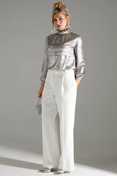 Костюм брючный 710146 бежевый шиммер LM (Лаборатория моды)