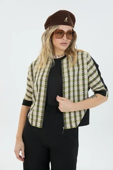 Костюм брючный 8248 черно-зеленый LM (Лаборатория моды)