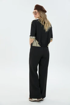 Костюм брючный 8248 черно-зеленый LM (Лаборатория моды)