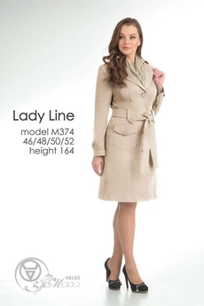 Плащ 374 беж Lady Line
