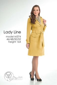 Плащ 374 желтый Lady Line