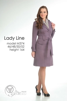 Плащ 374 сирень Lady Line