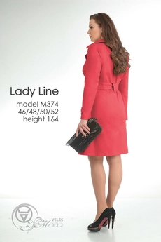 Плащ 374 красный Lady Line