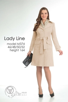Плащ 374 беж Lady Line