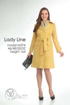 Плащ 374 желтый Lady Line