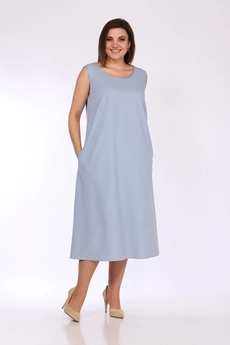 Костюм с платьем 1351 голубой Lady Style Classic