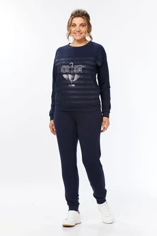 Костюм брючный 1421 синий Lady Style Classic