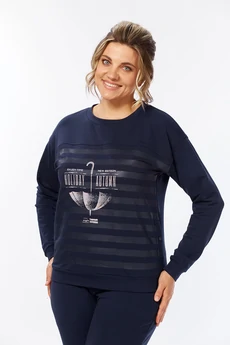 Костюм брючный 1421 синий Lady Style Classic