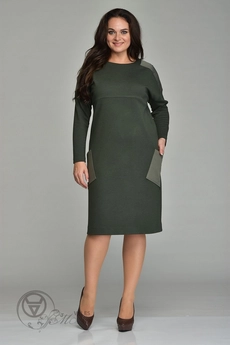 Платье 1473 хаки Lady Style Classic