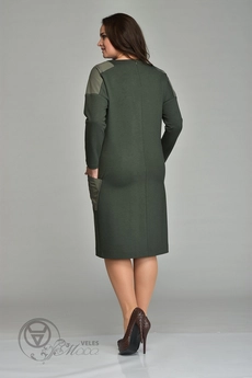 Платье 1473 хаки Lady Style Classic