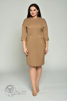 Платье 1623 бежевый Lady Style Classic
