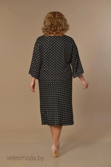 Комплект с платьем 1640 черный+бежевый Lady Style Classic