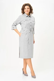 Платье 1844 серый Lady Style Classic