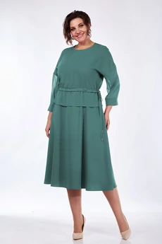 Платье 2531-1 зеленый Lady Style Classic