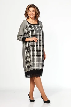 Платье 2813 серый Lady Style Classic