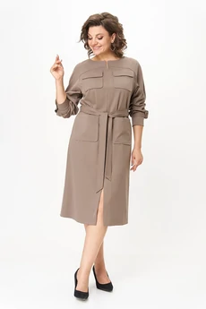 Платье 3017 коричневые тона Lady Style Classic