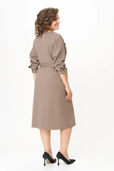 Платье 3017 коричневые тона Lady Style Classic