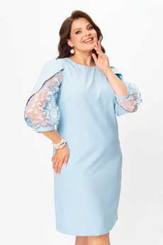 Платье 3062-3 голубой Lady Style Classic