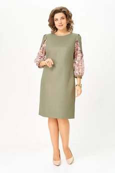 Платье 3062 оливковый Lady Style Classic
