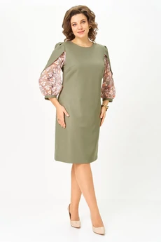 Платье 3062 оливковый Lady Style Classic