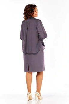 Костюм с платьем 3123 сиреневые тона Lady Style Classic
