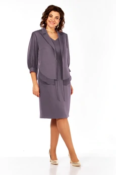 Костюм с платьем 3123 сиреневые тона Lady Style Classic