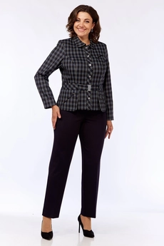 Костюм брючный 564 темно-синий Lady Style Classic