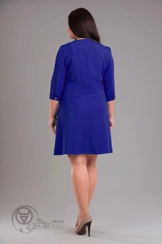 Костюм с юбкой 840 василек Lady Style Classic