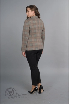 Пиджак 938 клетка Lady Style Classic