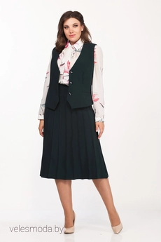 Костюм с юбкой 1607 изумруд Ladysecret