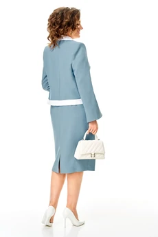 Костюм с платьем 25313 голубой Ladysecret