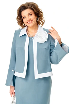 Костюм с платьем 25313 голубой Ladysecret