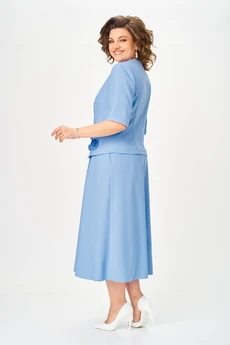 Костюм с юбкой 26109 голубой Ladysecret