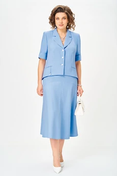 Костюм с юбкой 26110 голубой Ladysecret
