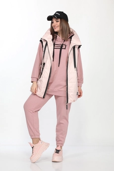 *Спортивный костюм 4001 пудра+розовый Ladysecret
