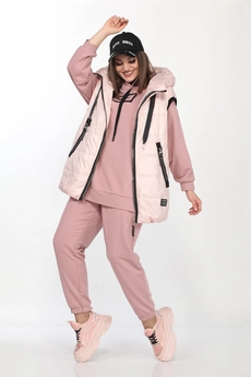 *Спортивный костюм 4001 пудра+розовый Ladysecret
