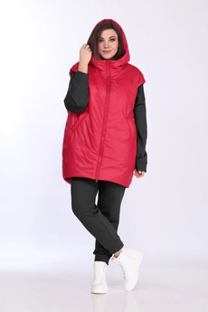 Спортивный костюм 2785 черный+красный Ladysecret