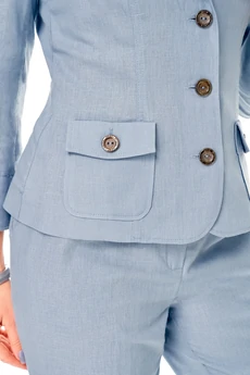 Костюм брючный 2848-1 голубой DOGGI