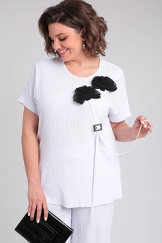 Костюм брючный 2949 белый Ladysecret