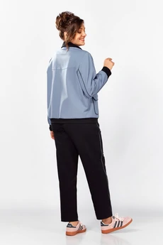 Спортивный костюм 2981-1 голубой-черный Ladysecret