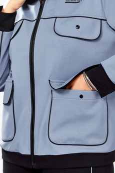 Спортивный костюм 2981-1 голубой-черный Ladysecret