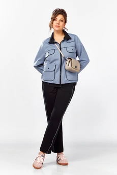 Спортивный костюм 2981-1 голубой-черный Ladysecret