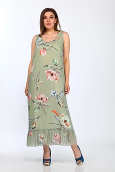 Костюм с платьем 3680 голубые тона Ladysecret