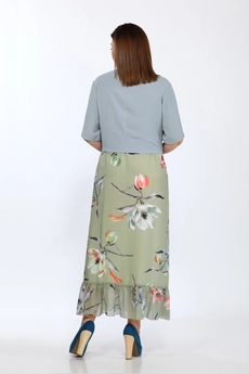 Костюм с платьем 3680 голубые тона Ladysecret