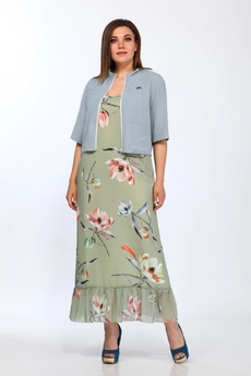 Костюм с платьем 3680 голубые тона Ladysecret