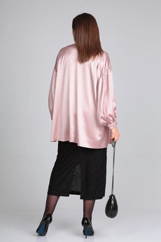 Костюм с платьем 3716 черный + розовый перламутр Ladysecret